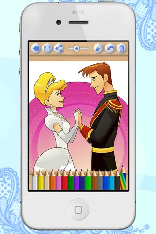 Princesses coloring book Paint dolls & fairy tales - Premium screenshot 4