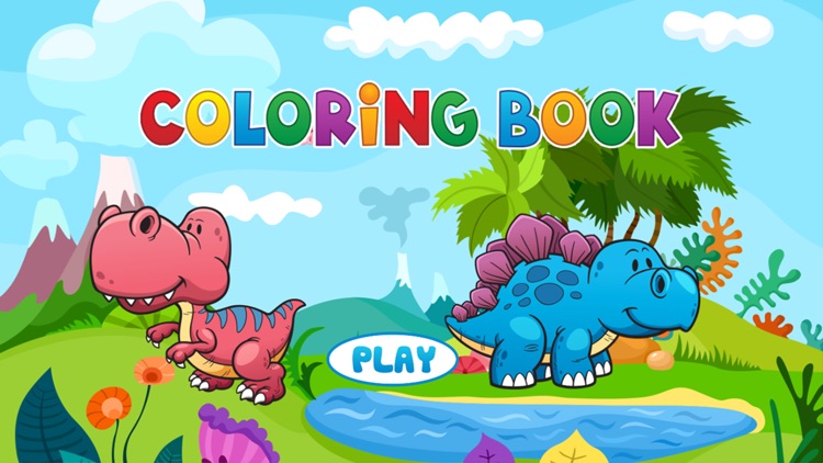 Dinosaurs Coloring Book - Painting Game for Kids