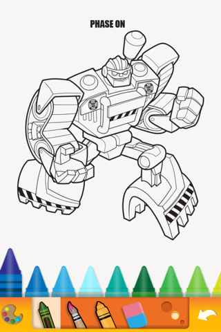 Painting Lulu Transformers Rescue Bots Coloring App screenshot 3