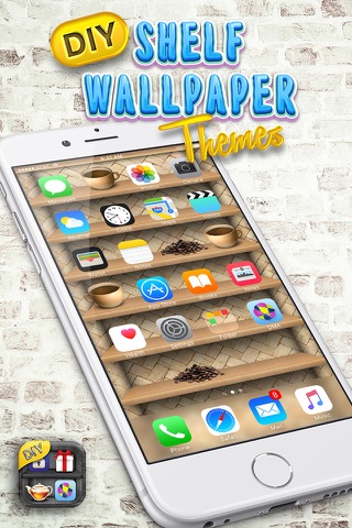 DIY Shelf Wallpaper Themes – Personalize Home Screen with Shelves for Icons and Sticker.s screenshot 2