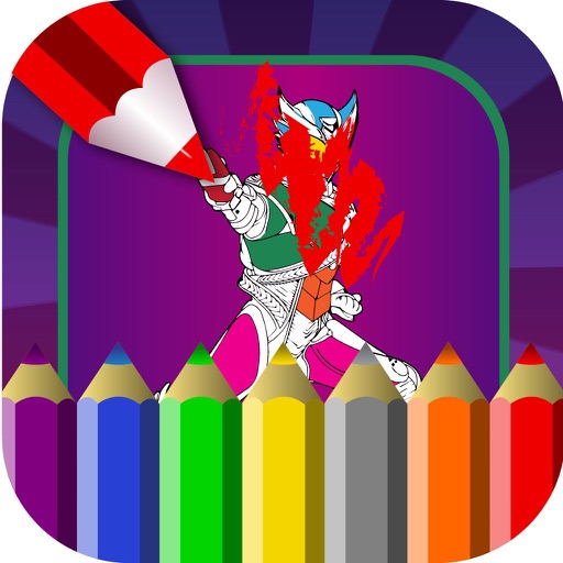 Color Book "for Kamen Riders" iOS App