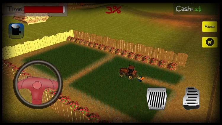 Lawn mowing & harvest 3d Tractor farming simulator screenshot-4