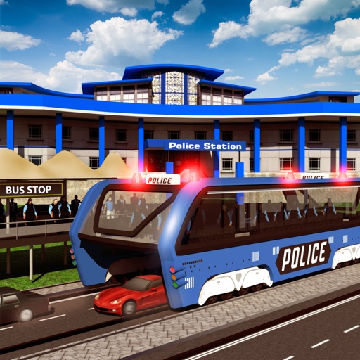 Police Elevated Bus Simulator 3D: Prison Transport Icon