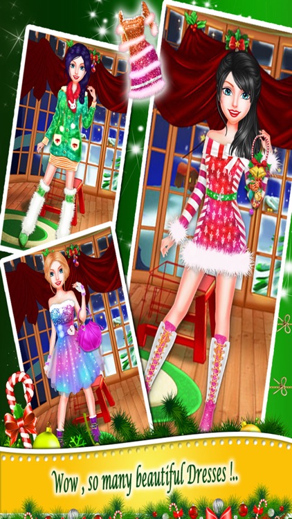 Christmas Princess Salon - Free kids girls games screenshot-3
