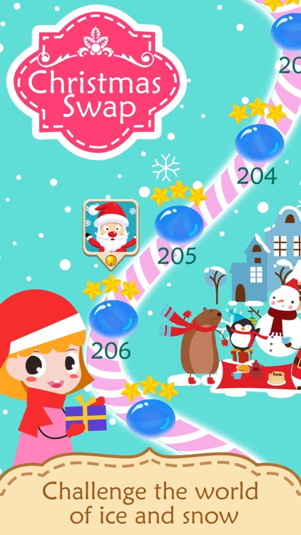 Christmas Swap 3 -Match toy & candy to countdown