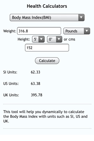 Health Calculators screenshot 3