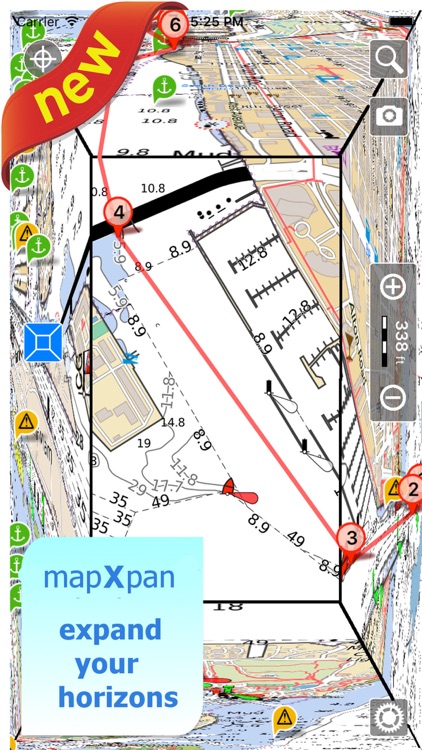 Aqua Map Bahamas Pro - GPS Wavey Line Charts