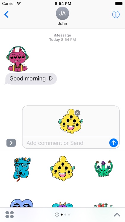 Monster Cartoon Sticker