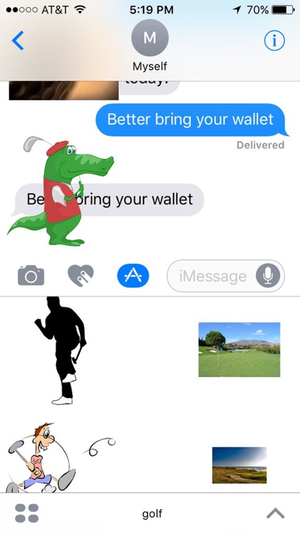 Golf Stickers for iMessage screenshot-3