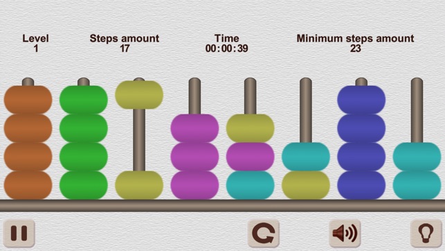 彩疊砌。河內塔的想法  （無廣告） / Color Heap Puzzle. The idea of Hanoi Tow(圖4)-速報App
