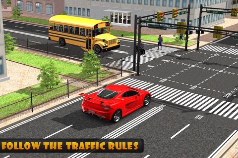 School Bus Driver – City Drive to Pick & Drop Kids screenshot 2