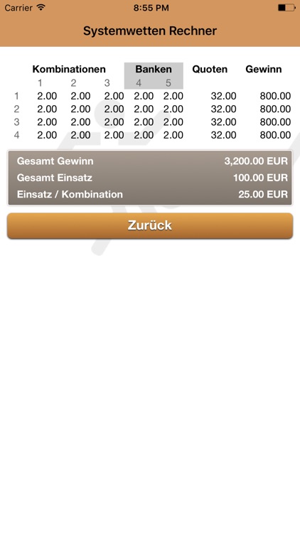 Systemwetten Rechner der Wettbasis