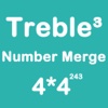 Number Merge Treble 4X4 - Playing With Piano Sound And Sliding Number Block