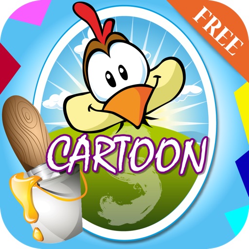 Super Cartoon Coloring iOS App