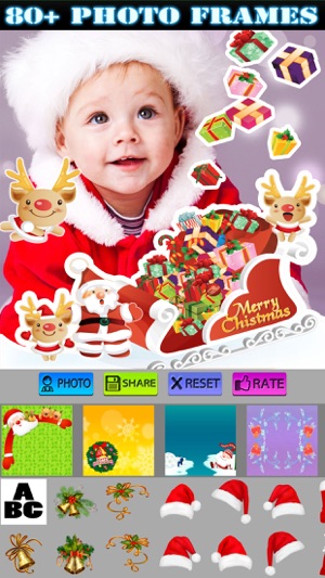 Christmas Photo Stickers and Frames