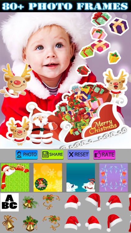 Christmas Photo Stickers and Frames