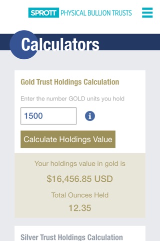 Sprott Tracker screenshot 2