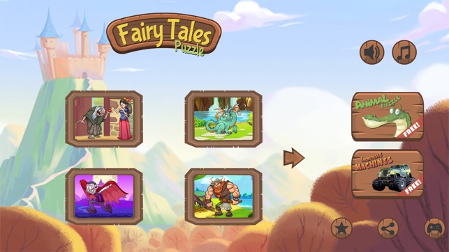 Fairy Tales Puzzle FREE for kids and tod