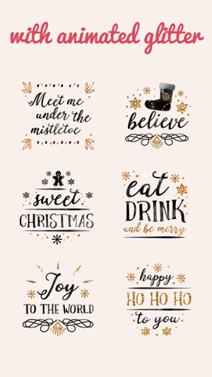 Merry Christmas Glitter Sticker(圖3)-速報App