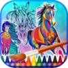 Mandalas Coloring of Ponies and Horses