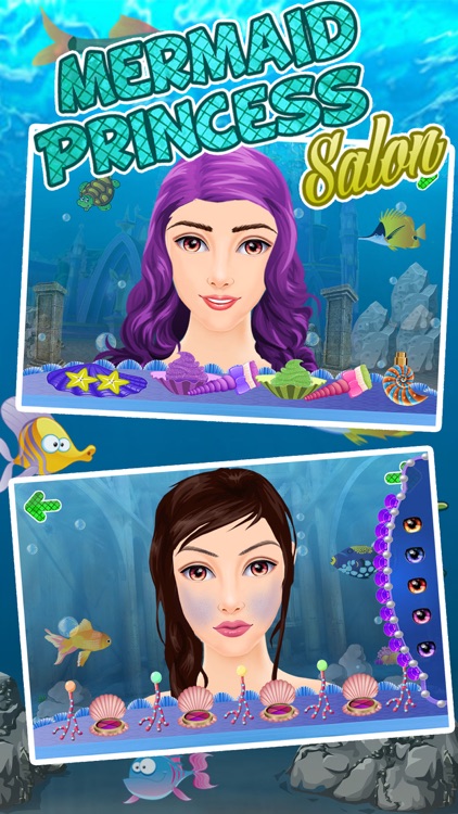 Little Underwater Mermaid Ocean Queen Spa Makeup Dress up & Makeover Beauty Salon