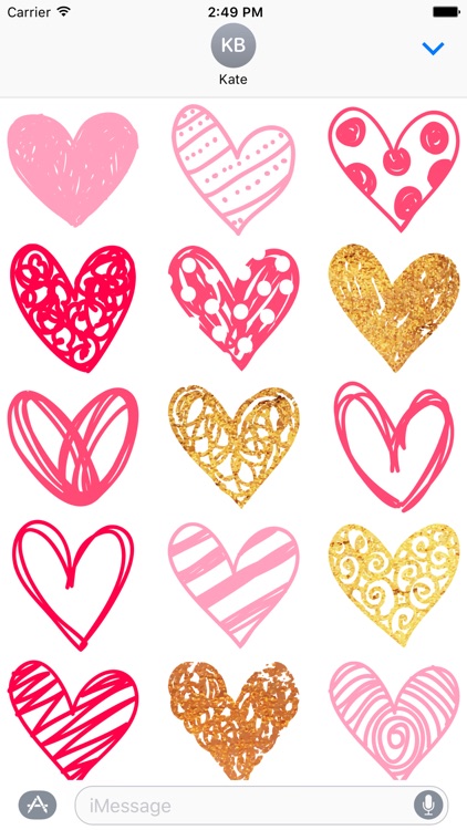 Red Heart Stickers by auston salvana