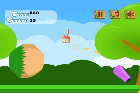 Adventure of Jumping Monkey - cool air bouncing race mania screenshot 2