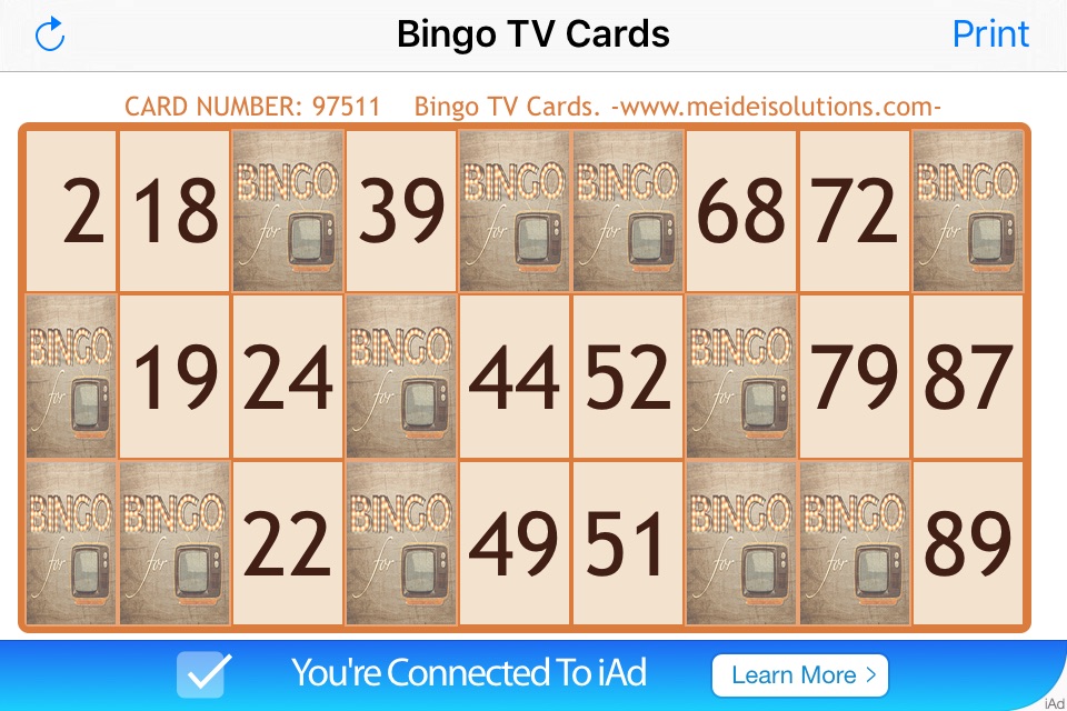 Bingo TV Cards screenshot 2