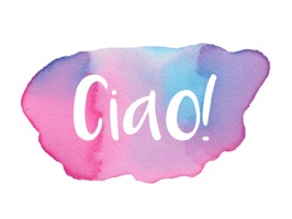 Ciao - Stickers dipinti a mano in acquerello