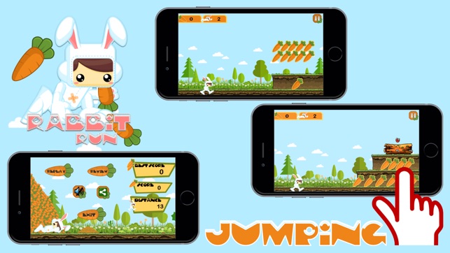 Rabbit Run Bunny - fun games for free(圖2)-速報App