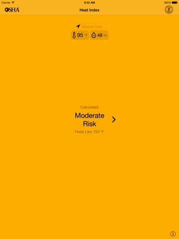 OSHA Heat Safety Tool screenshot 3
