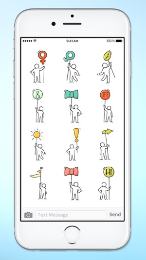 Stick Figure Emoji Icon Sticker Pack(圖5)-速報App