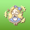 A Blonde Anime Maid Girl Stickers for iMessage