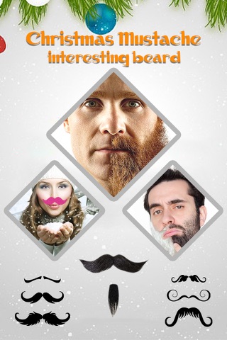 Christmas Moustache Booth Pro - Sticker Photo Editor to Grow Santa Claus Beard over Yr Face screenshot 2
