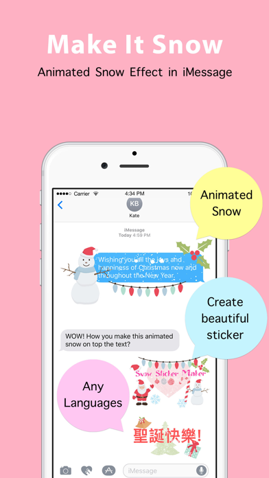 How to cancel & delete Snow Sticker Maker, winter stickers & 2017 sticker from iphone & ipad 1