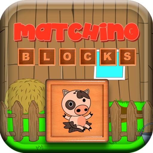 Matching Blocks: Pig Happy Ride Muddy Version icon