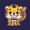 Rawai Tiger - baby tiger stickers for kids park