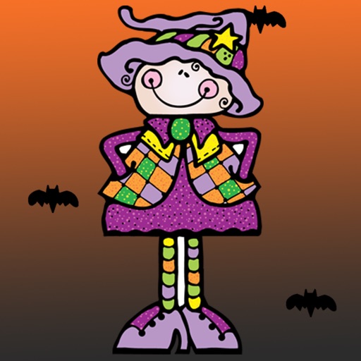 Kids Coloring Halloween Icon