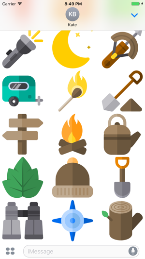 Hiking Stickers - Great Outdoor Emoji Add-on(圖3)-速報App