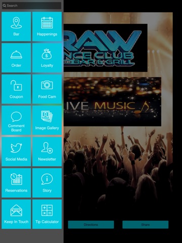 Screenshot of Raw Bar