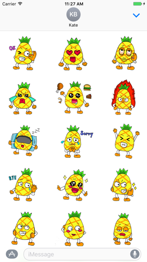 Devil Pine - Cutest pineapple stickers(圖2)-速報App