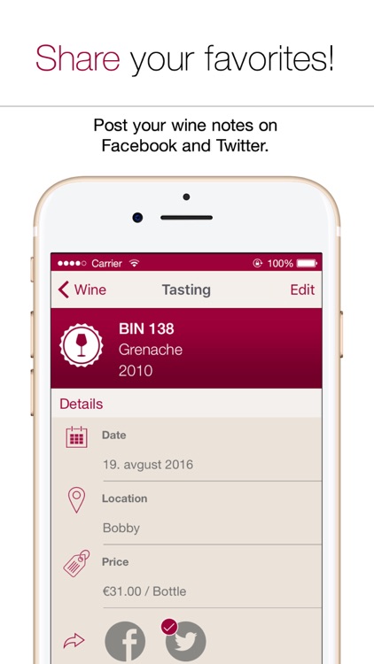 Wine Notes - Rate, Track and Share Your Wine screenshot-3