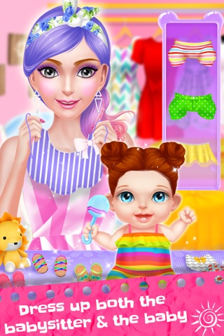 Babysitter & Baby Care Play Day! Spa, Salon & Makeover Game for Girls screenshot 4