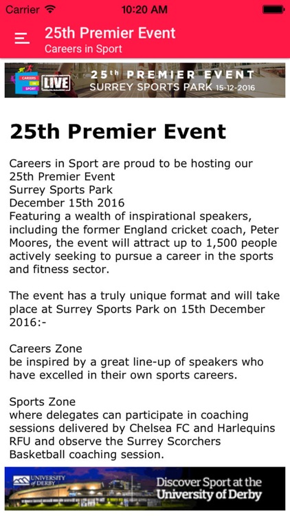 Careers in Sport