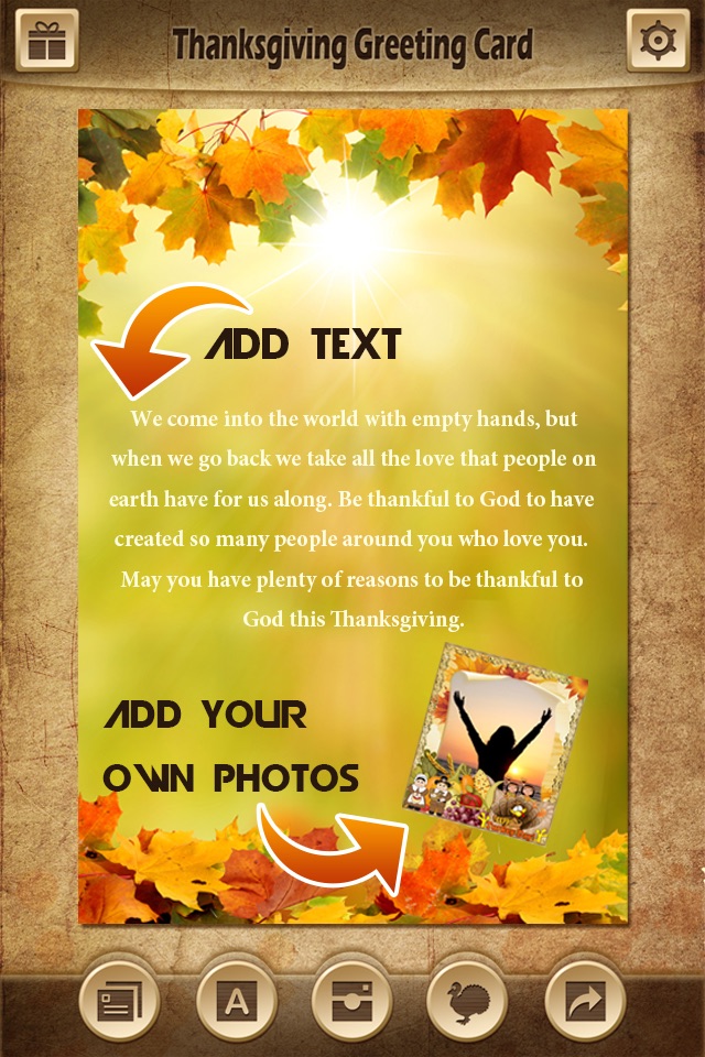 Holiday Greeting Cards FREE - Mail Thank You eCards & Send Wishes for American Thanksgiving Day screenshot 4