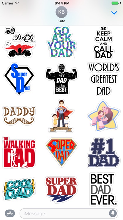 I love my Dad - stickers for iMessage