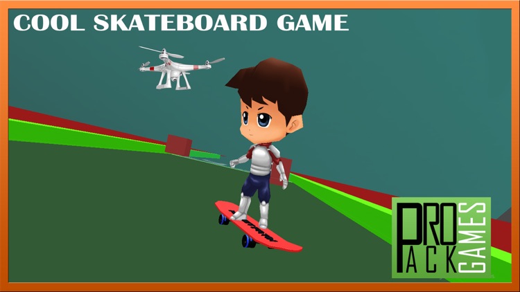 Cool skateboard game for kids: Drone Skateboarding screenshot-3