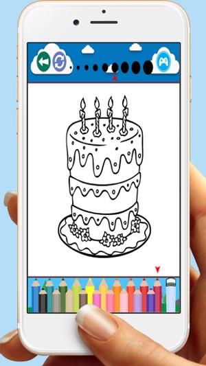 Birthday Cakes Coloring Book Games For Kids(圖3)-速報App