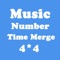 Number Merge 4X4 - Playing With Piano Music And Merging Number Block