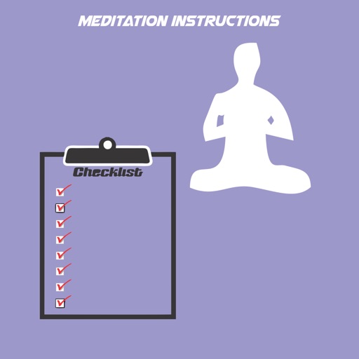 Meditation instructions icon